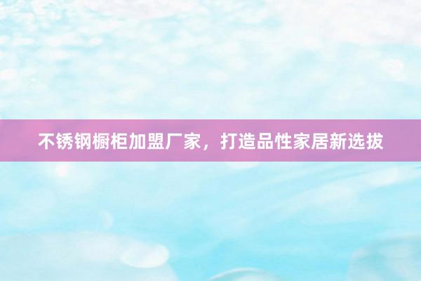 不锈钢橱柜加盟厂家，打造品性家居新选拔